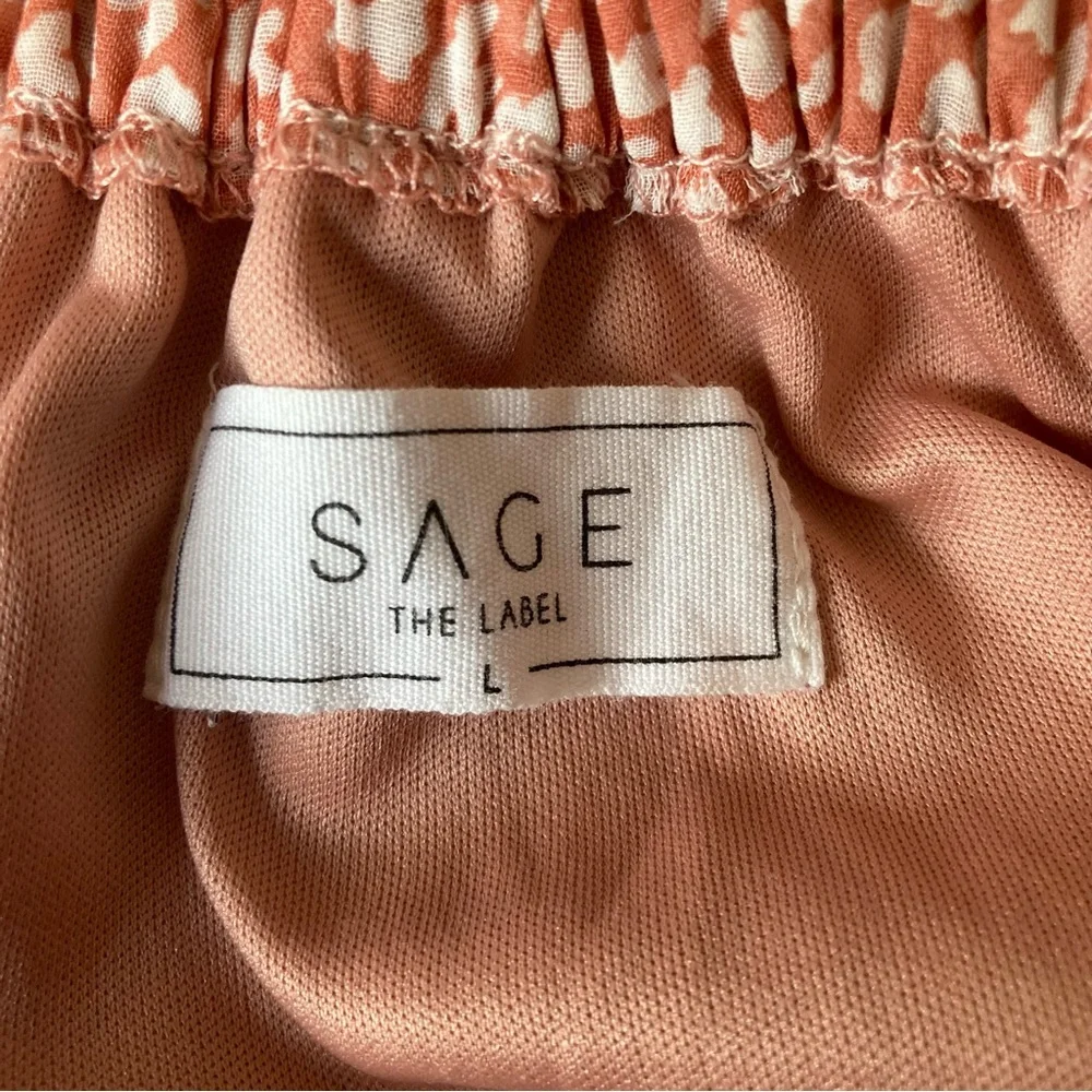 Sage the Label Pink Off the Shoulder Jumpsuit size Large - Picture 7 of 7